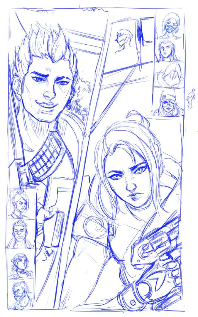 Comic Sketch Art Commissions, Hobbies & Toys, Collectibles