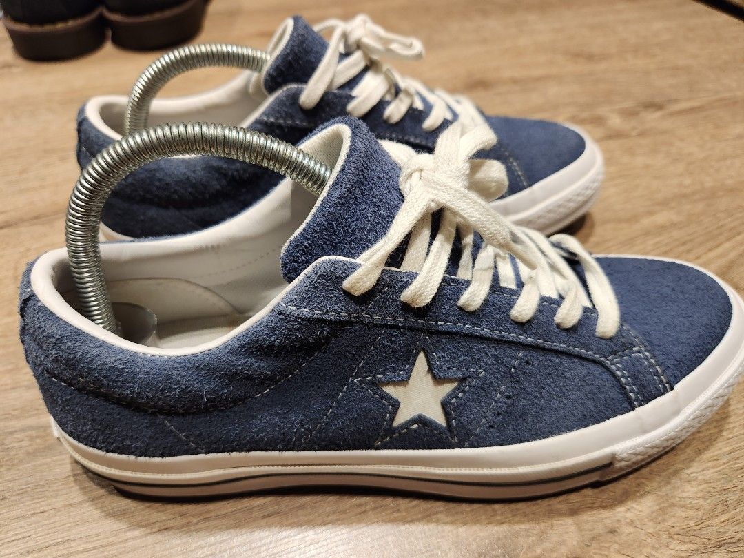 One star premium deals suede low top navy