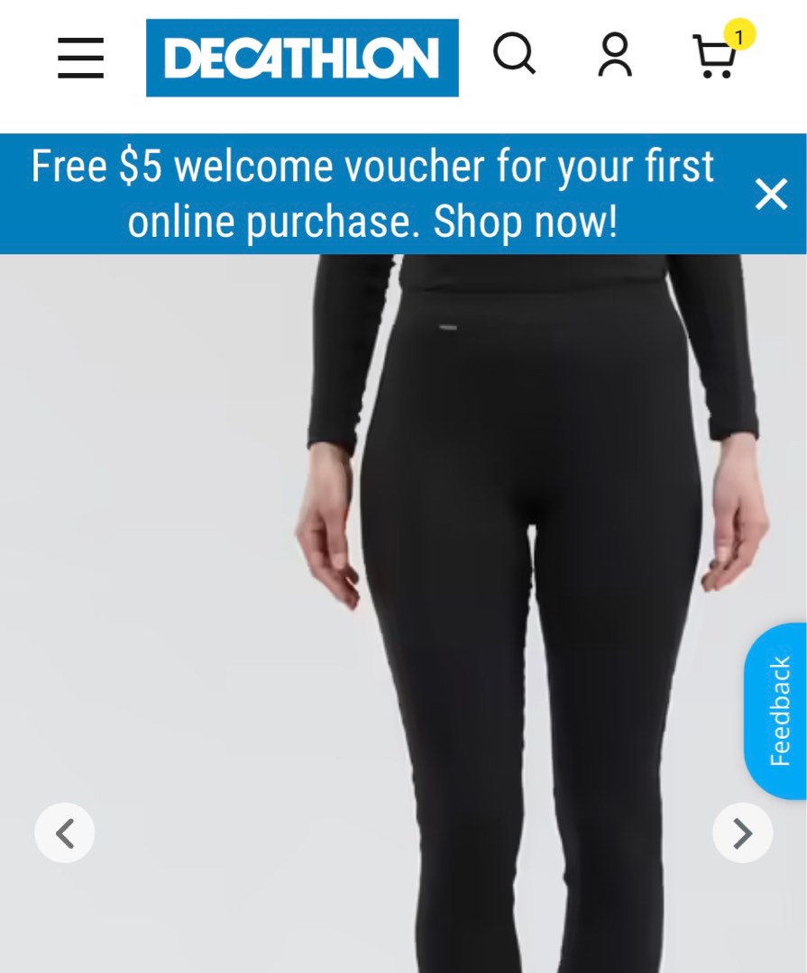Decathlon thermal wear / leggings, Women's Fashion, Bottoms, Jeans