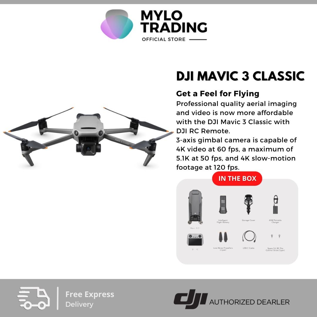  DJI Mavic 3 Fly More Combo, Drone with 4/3 CMOS