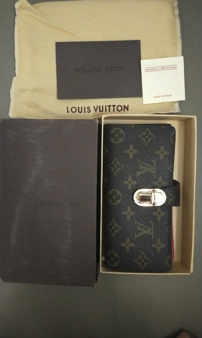 Dompet wanita lipat panjang Louis Vuitton dompet branded, Barang
