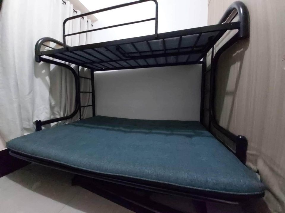 Double Deck (Steel) w/ 2 Mattresses included ( Double deck Sofa bed