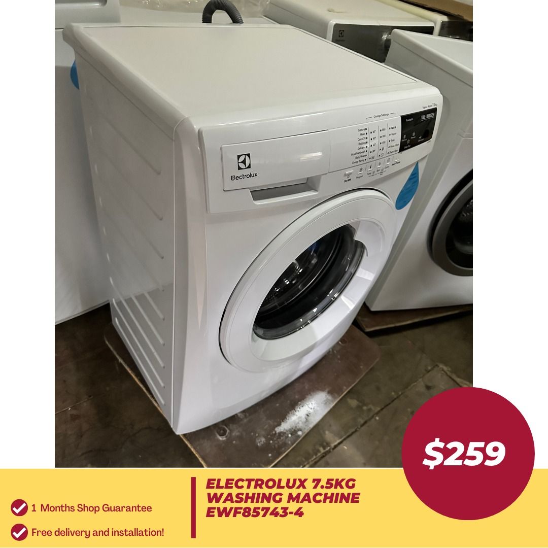 ELECTROLUX 7.5KG FrontLoader Washing Machine EWF857434, TV & Home