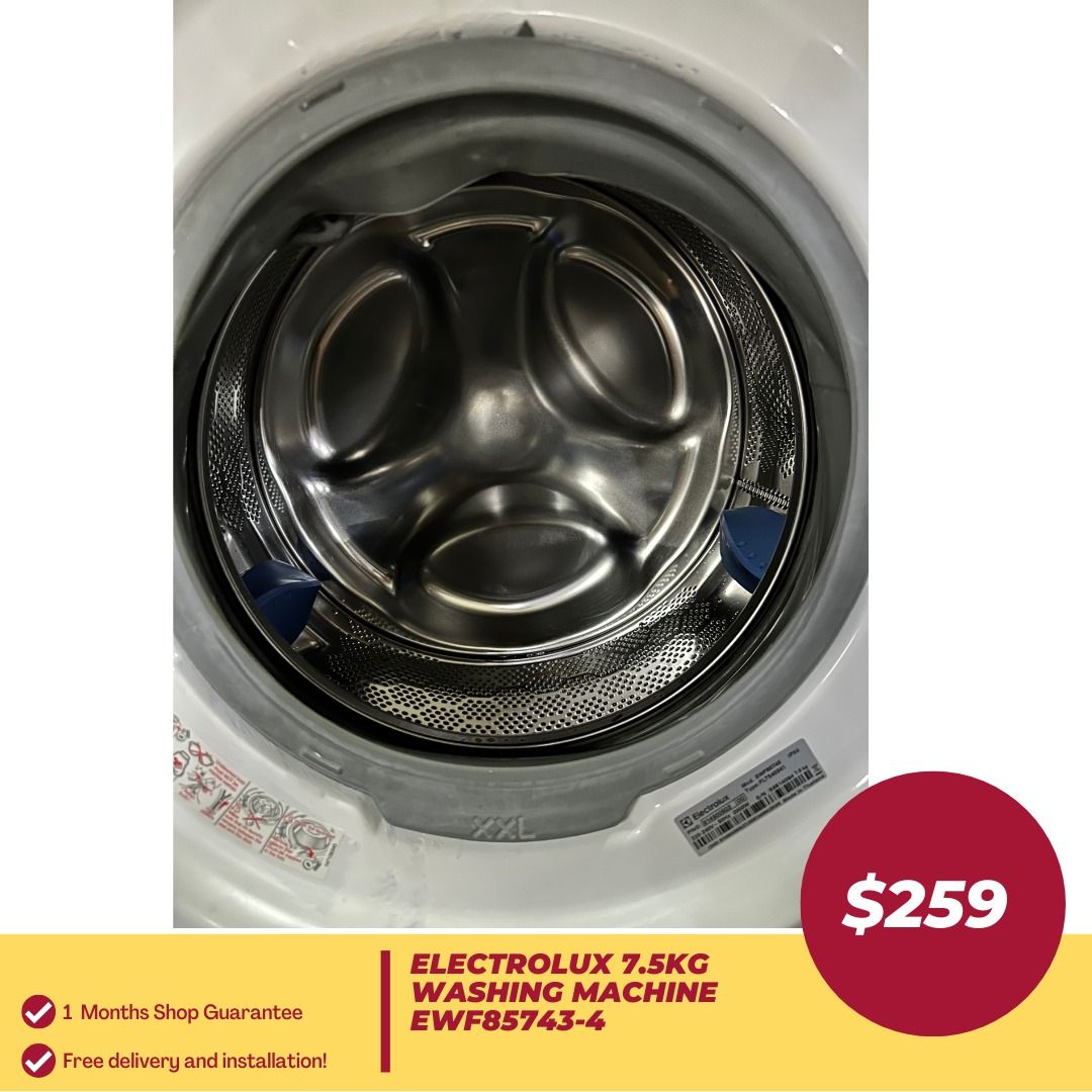 ELECTROLUX 7.5KG FrontLoader Washing Machine EWF857434, TV & Home