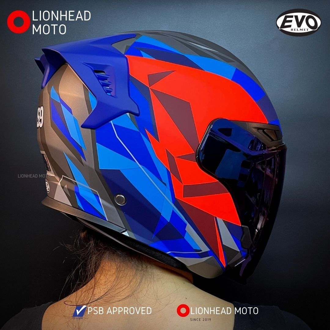 EVO HELMET RS9 SUNVISOR PSB APPROVED FREE DELIVERY, Motorcycles