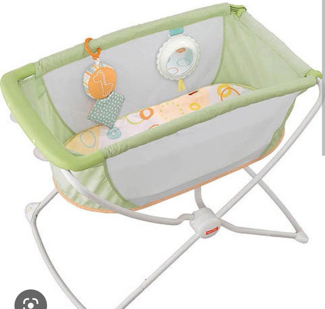 Fisher price portable cot, Babies & Kids, Baby Nursery & Kids Furniture, Cots & Cribs on Carousell