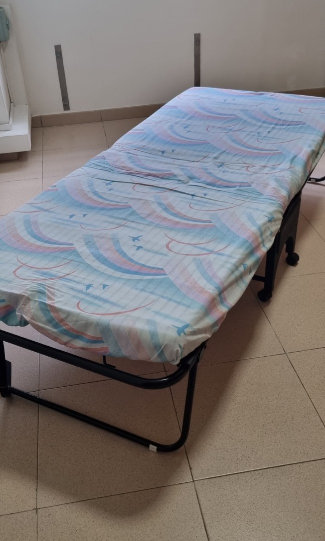 folding bed with mattress near me