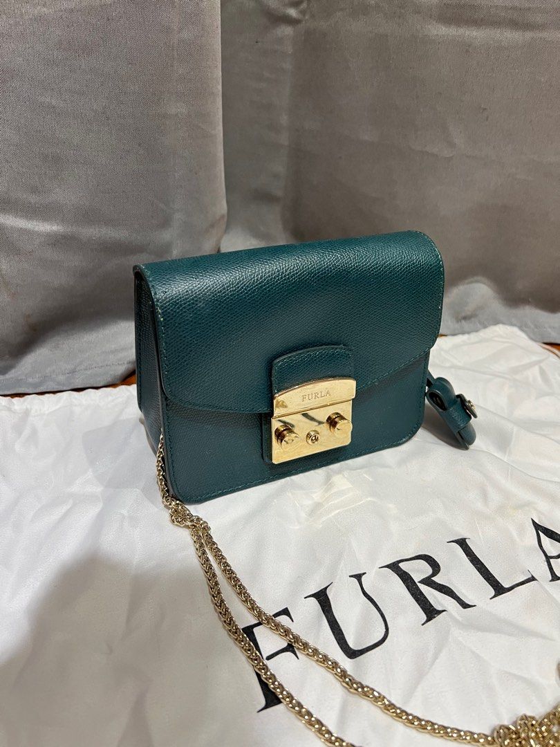 Furla metropolis dark green new arrivals