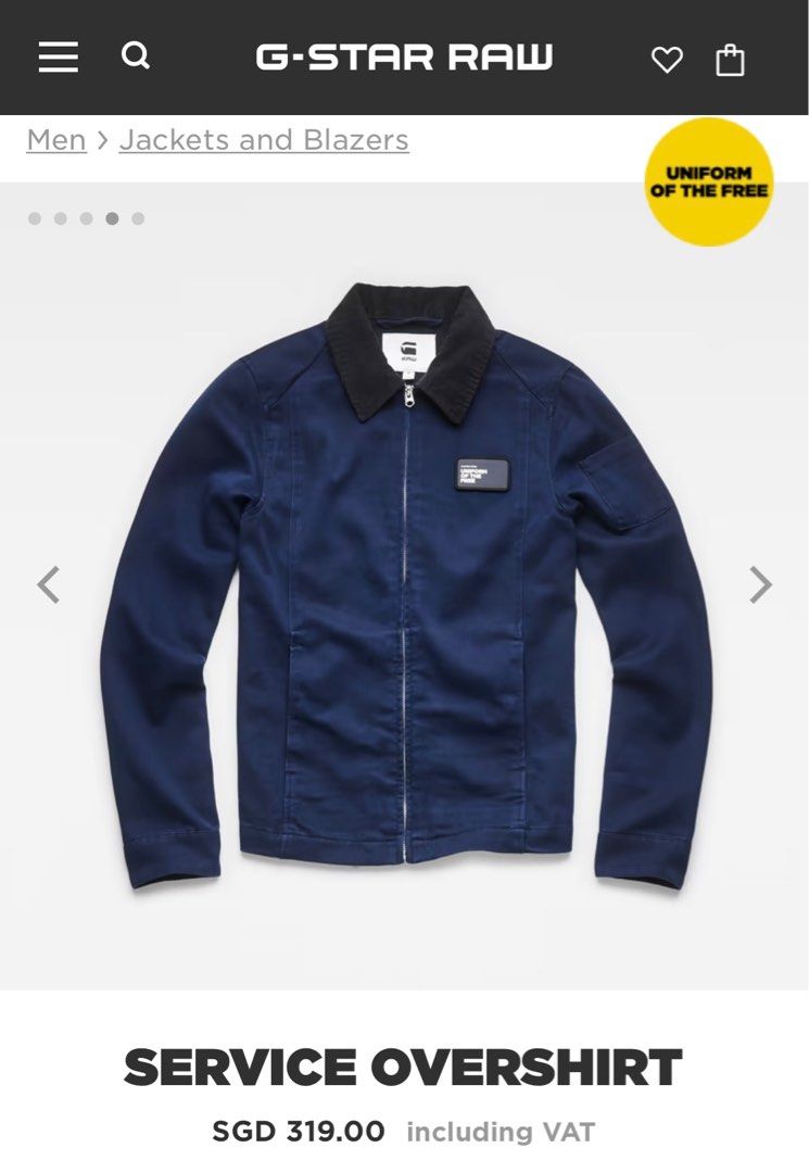 G star on sale blue jacket