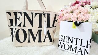 Gentle woman tote bag