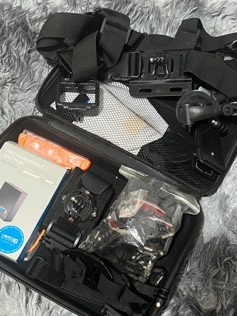 GoPro Accessories Set (Category: Camera Bags & Carriers) located in Bulacan. Submitted by itslouisem (Listing ID 1196830438, Image 2). Description: Battery not included only accessories .