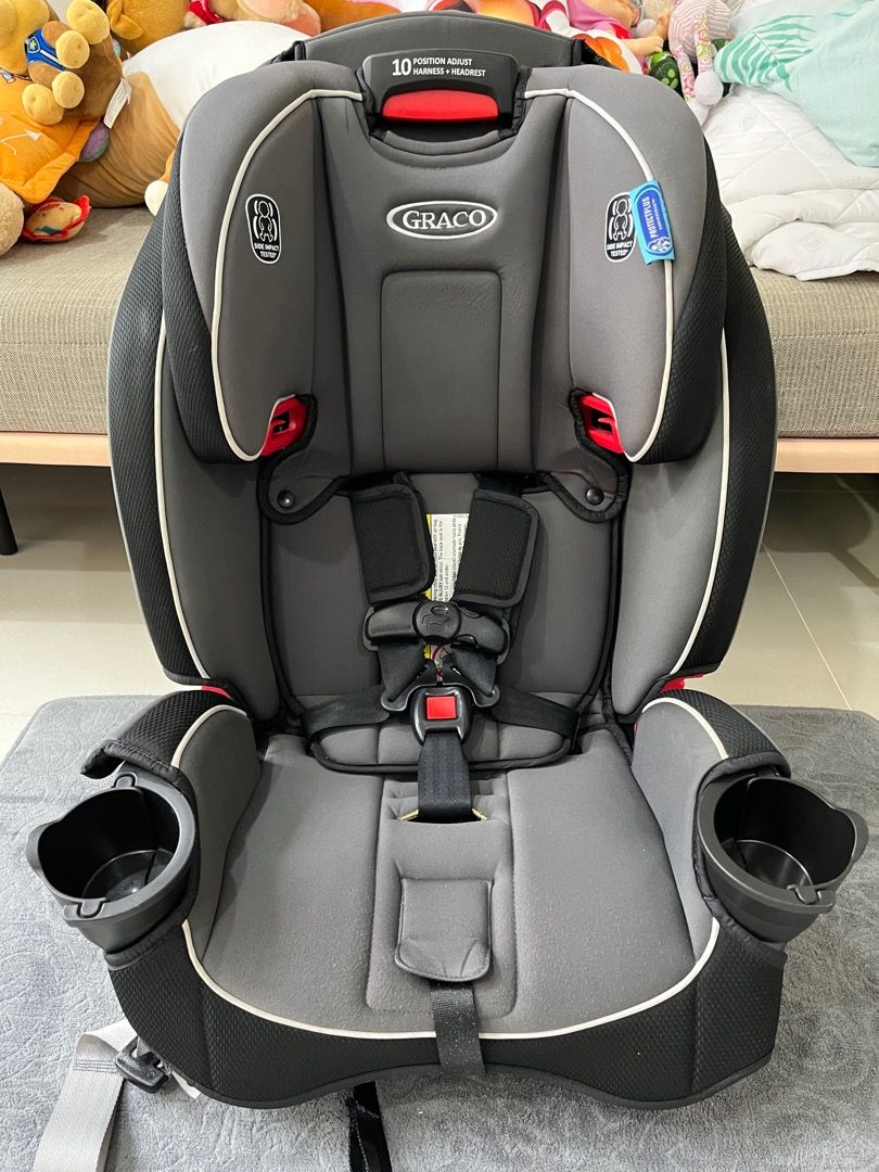 Graco Slimfit 3 in 1 Convertible Car Seat - Darcie Grey