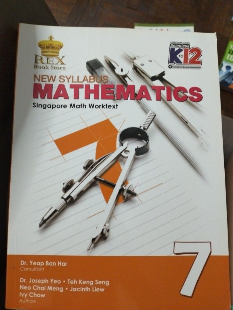 Grade 7 Book Mathematics Singapore Math Worktext, Hobbies & Toys, Books