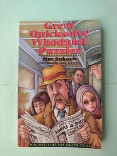 Great Quicksolve Whodunit Puzzles by Jim Sukach  ;  96 pages