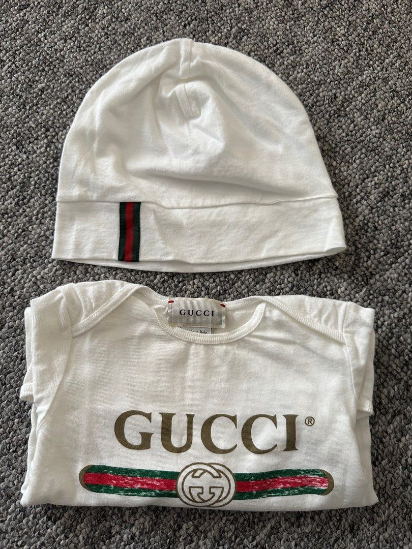 Gucci 經典款連體衣12-18M, 兒童＆孕婦用品, 嬰兒及小童流行時尚
