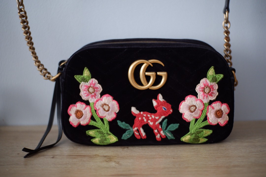 Gucci Marmont Small Velvet Bambi Limited Edition