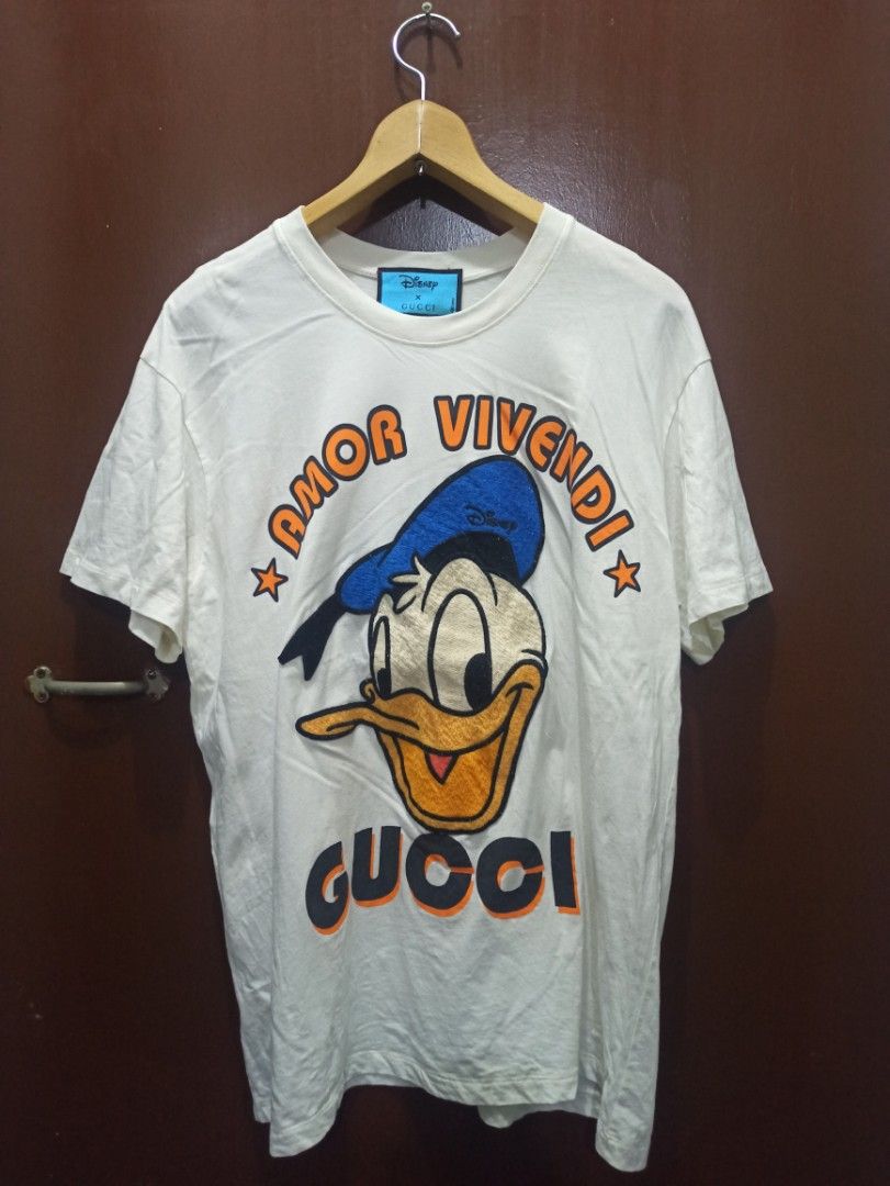 Gucci Donald Duck tee, Men's Fashion, Tops & Sets, Tshirts & Polo