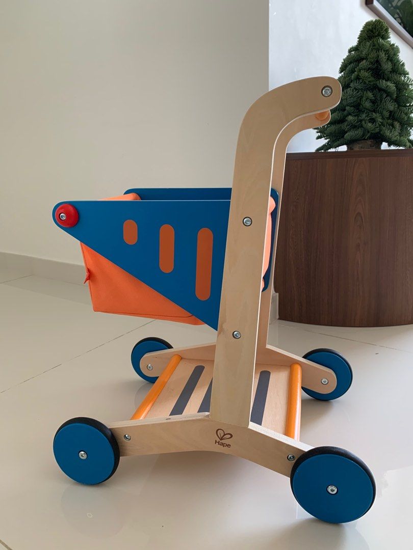 Hape wooden cheap shopping cart