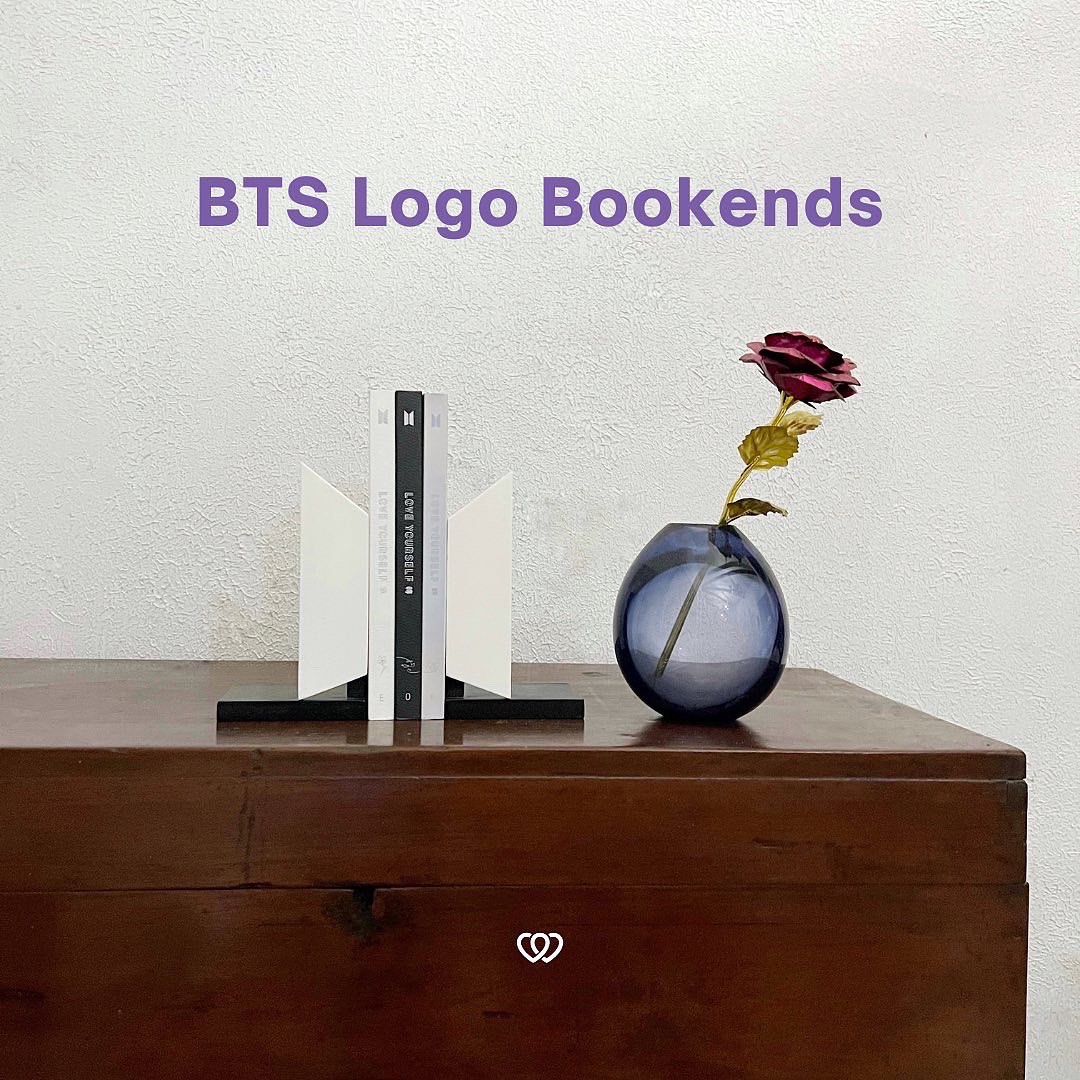 [MADE-TO-ORDER] BTS Logo Bookends, Hobbies & Toys, Memorabilia ...