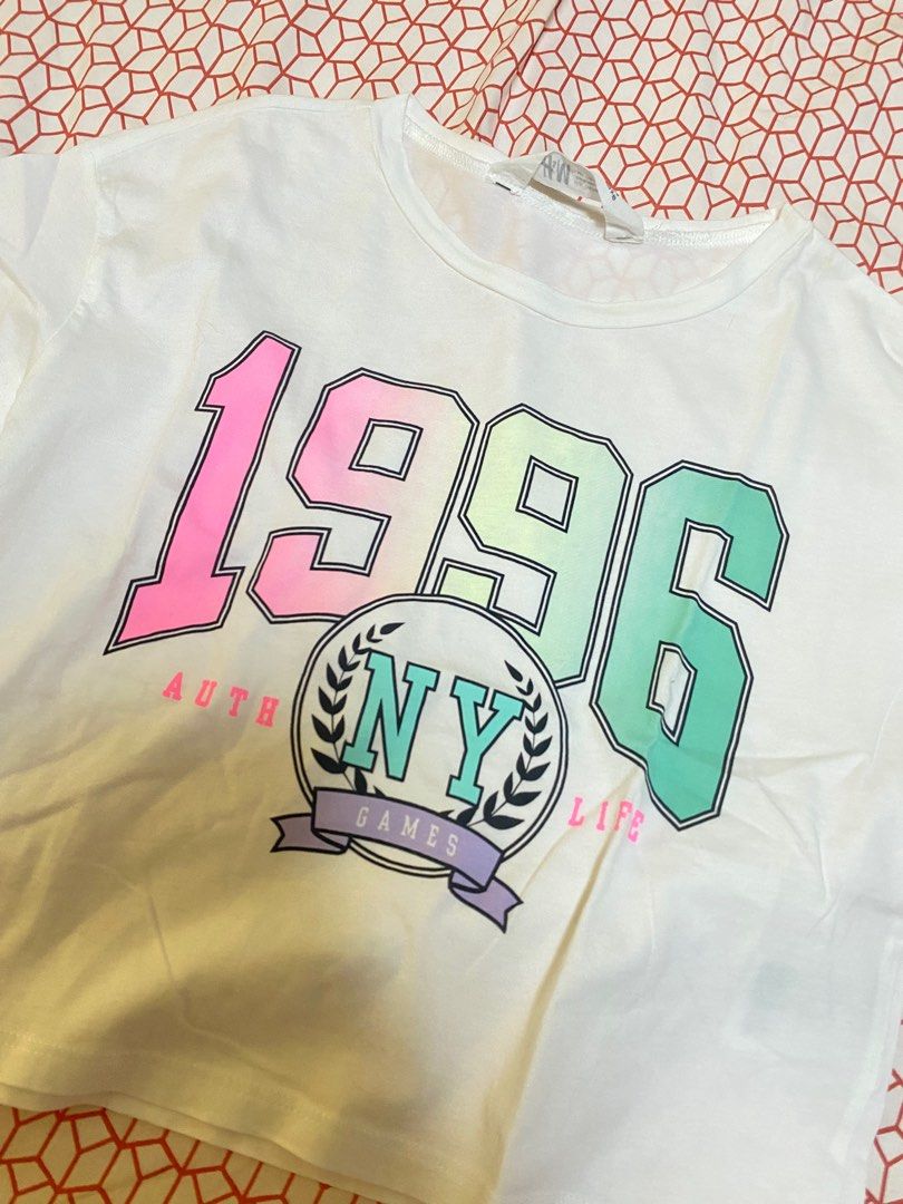 H M white 1996 crop top for kids Babies Kids Babies Kids Fashion on Carousell