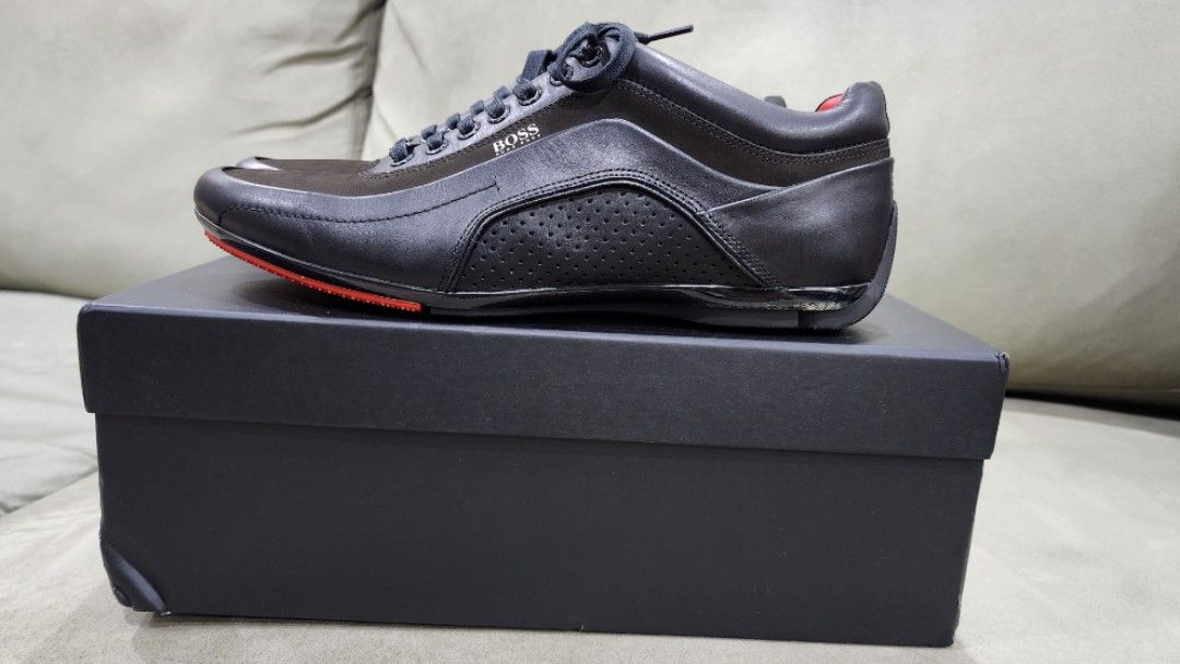 Hugo Boss Racing1 Leather Trainers / EU42 UK8 US9, Men's Fashion, Footwear, Sneakers on