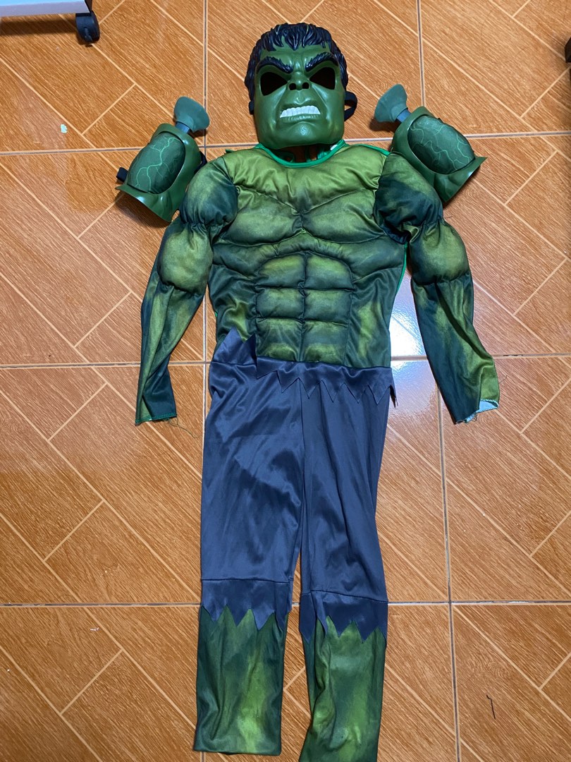 HULK MUSCLE COSTUME SET, Hobbies & Toys, Toys & Games on Carousell