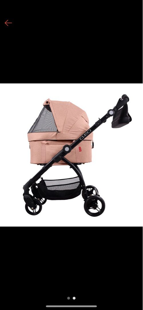 Ibiyaya Cleo Pet Stroller (Coral Pink), Pet Supplies, Homes & Other Pet