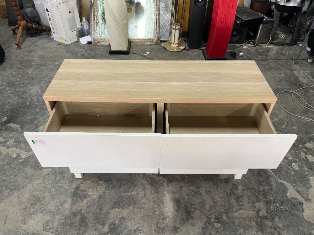 IKEA BESTA 2-Tier Drawer White Colour / IKEA BESTA Laci 2 Tingkat Warna ...