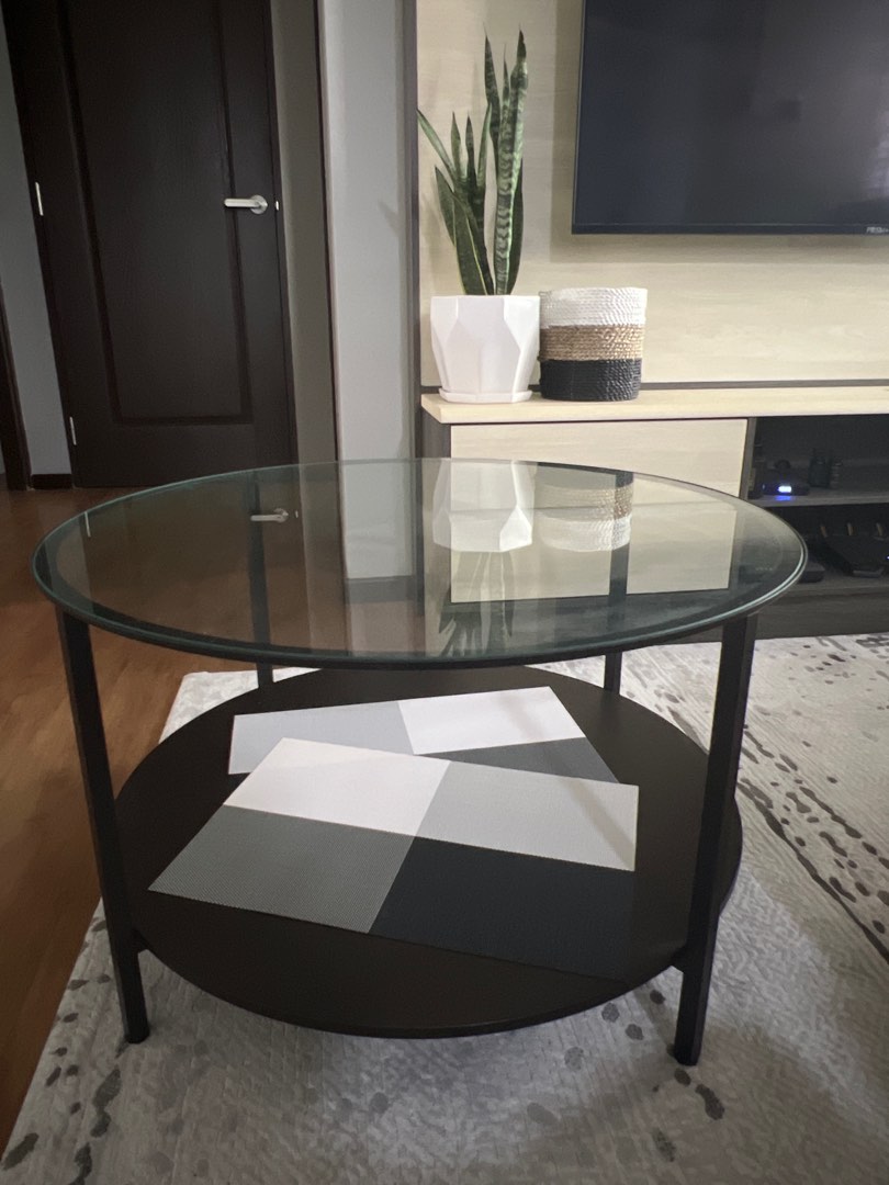 Ikea coffee table + placemat, Furniture & Home Living, Furniture