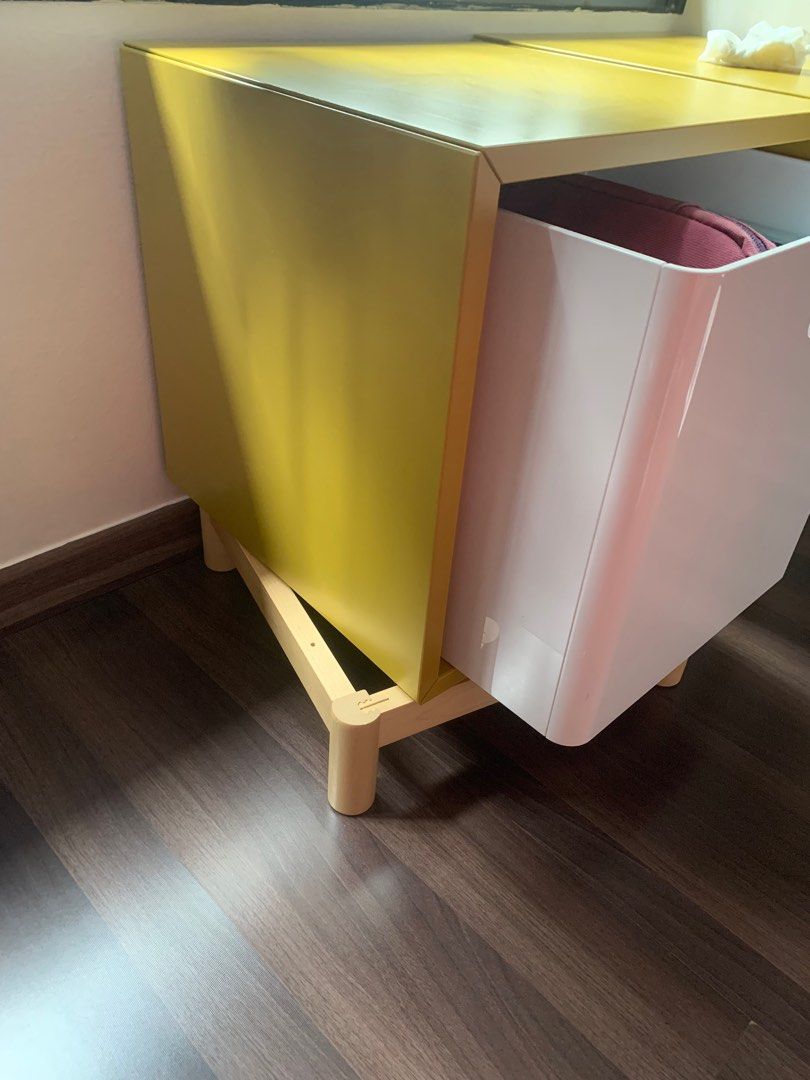 IKEA cube with separate legs and inner storage, Furniture