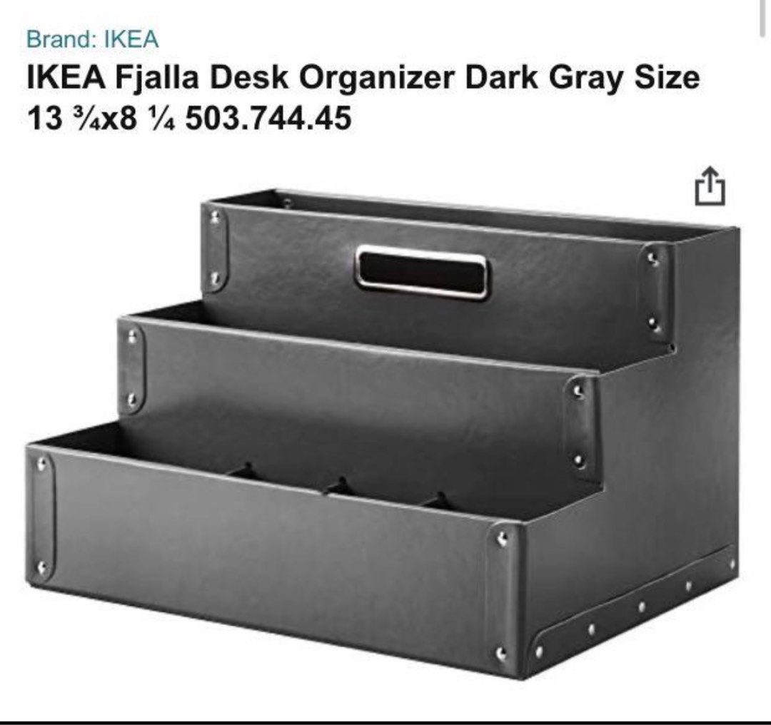 IKEA Desk organizer box, Furniture & Home Living, Home Improvement