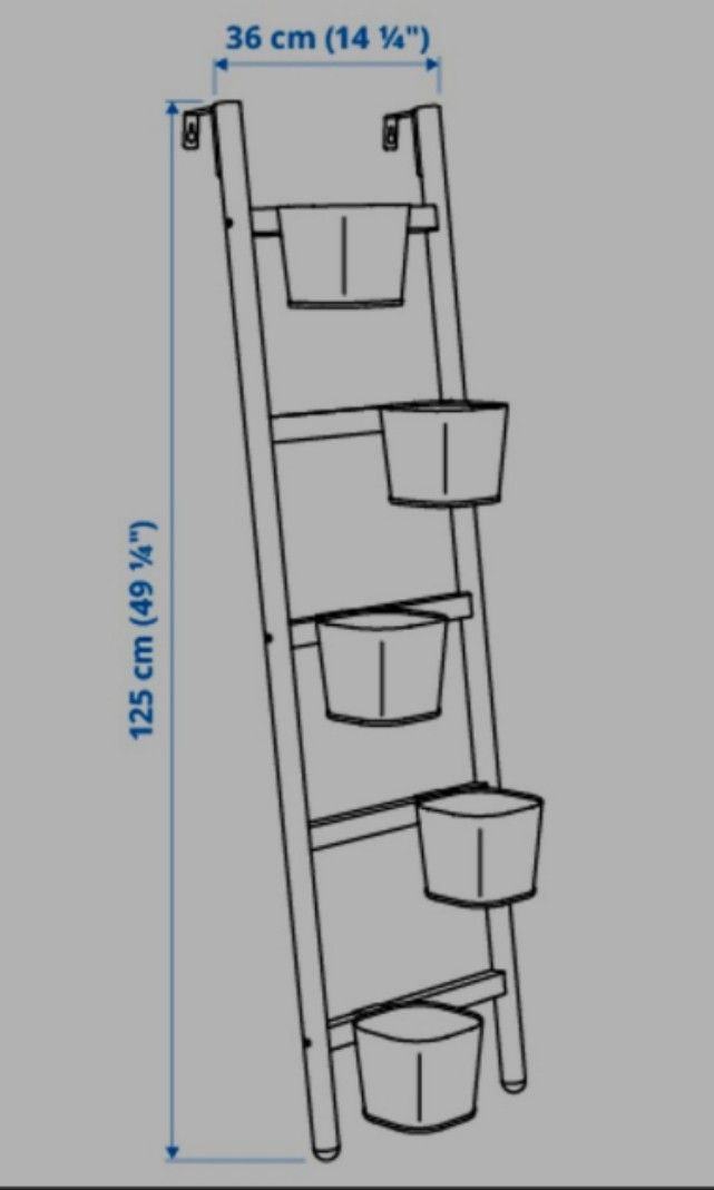 IKEA Ladder Planter SATSUMAS, Furniture & Home Living, Gardening, Pots & Planters on Carousell