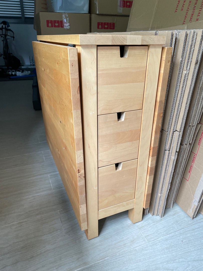 IKEA Norden folding dining table, Furniture & Home Living, Furniture, Tables & Sets on Carousell