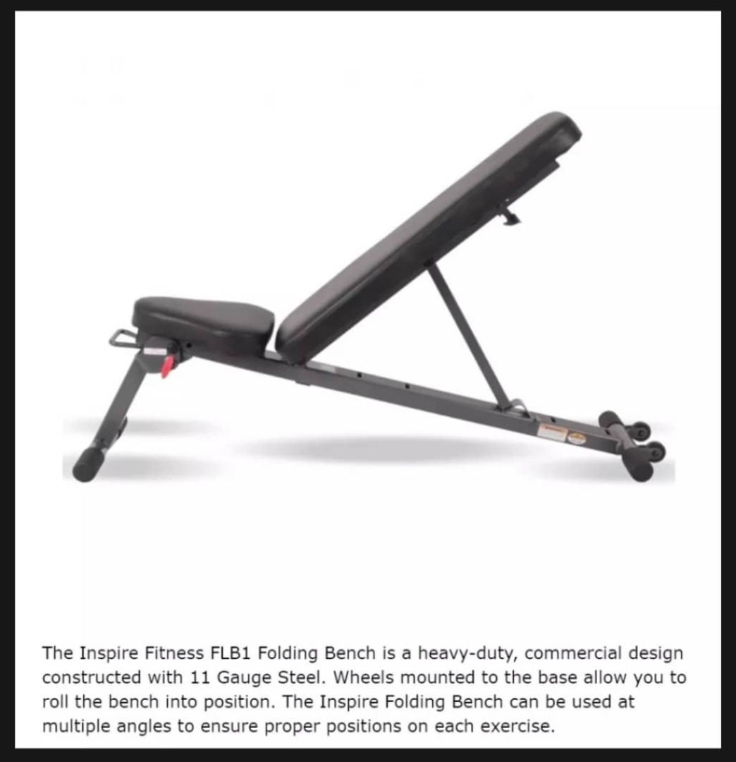 Inspire fitness best sale flb2 folding bench