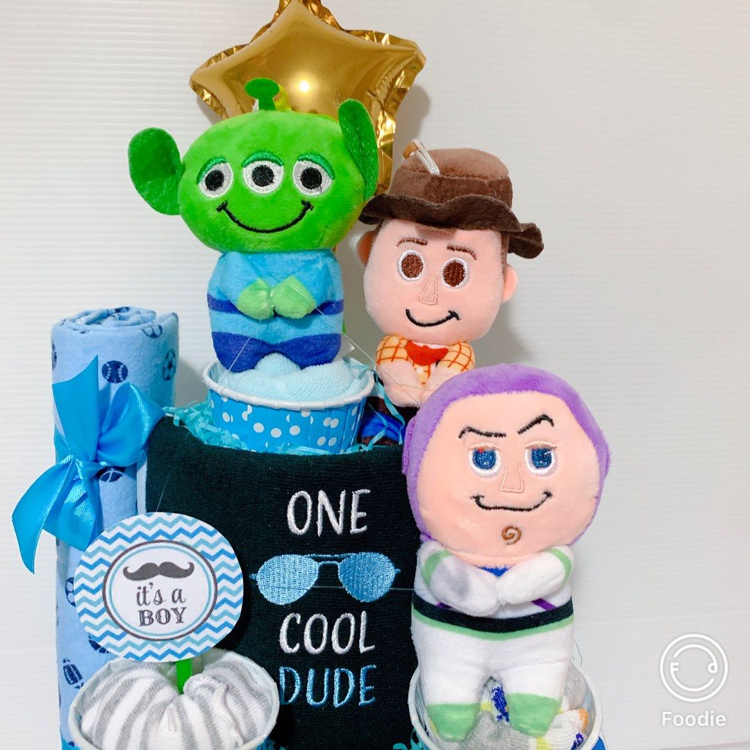 Instock! 2tier Toy story Diaper Cake, Babies & Kids, Bathing