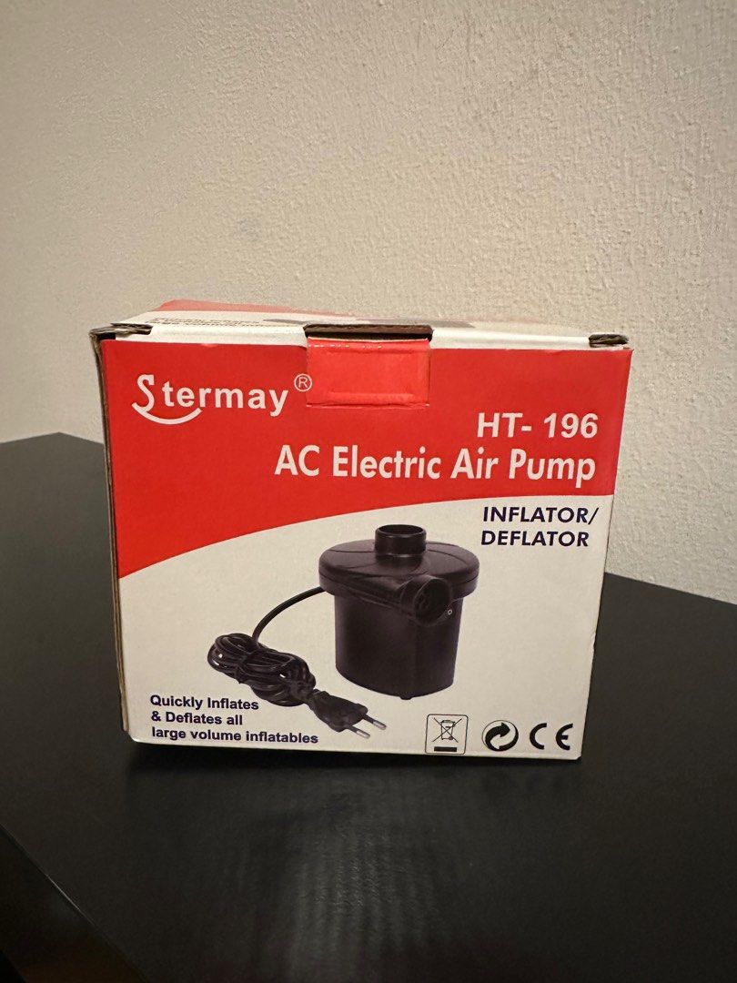 Intex Inflatable Queen Bed with pump and pillows, Furniture & Home