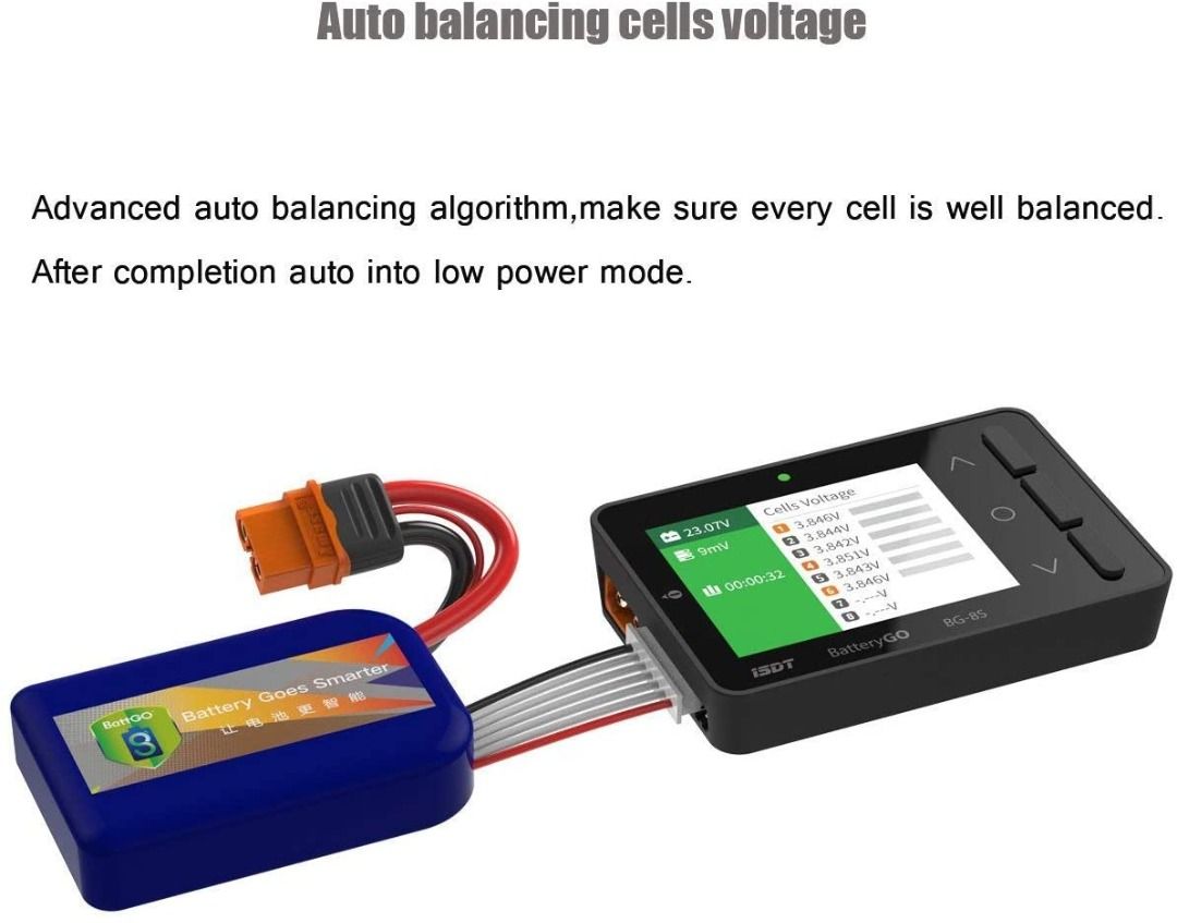 ISDT BatteryGO BG8S Smart Battery Checker, Balancer, Receiver, Signal