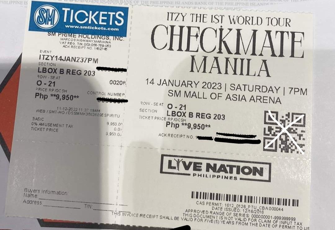 ITZY CHECKMATE LIVE IN MANILA, Tickets & Vouchers, Event Tickets on