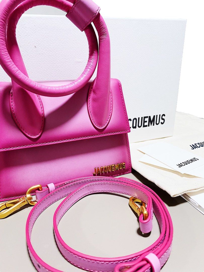 Jacquemus Le Chiquito Noeud Coiled Handbag Pink