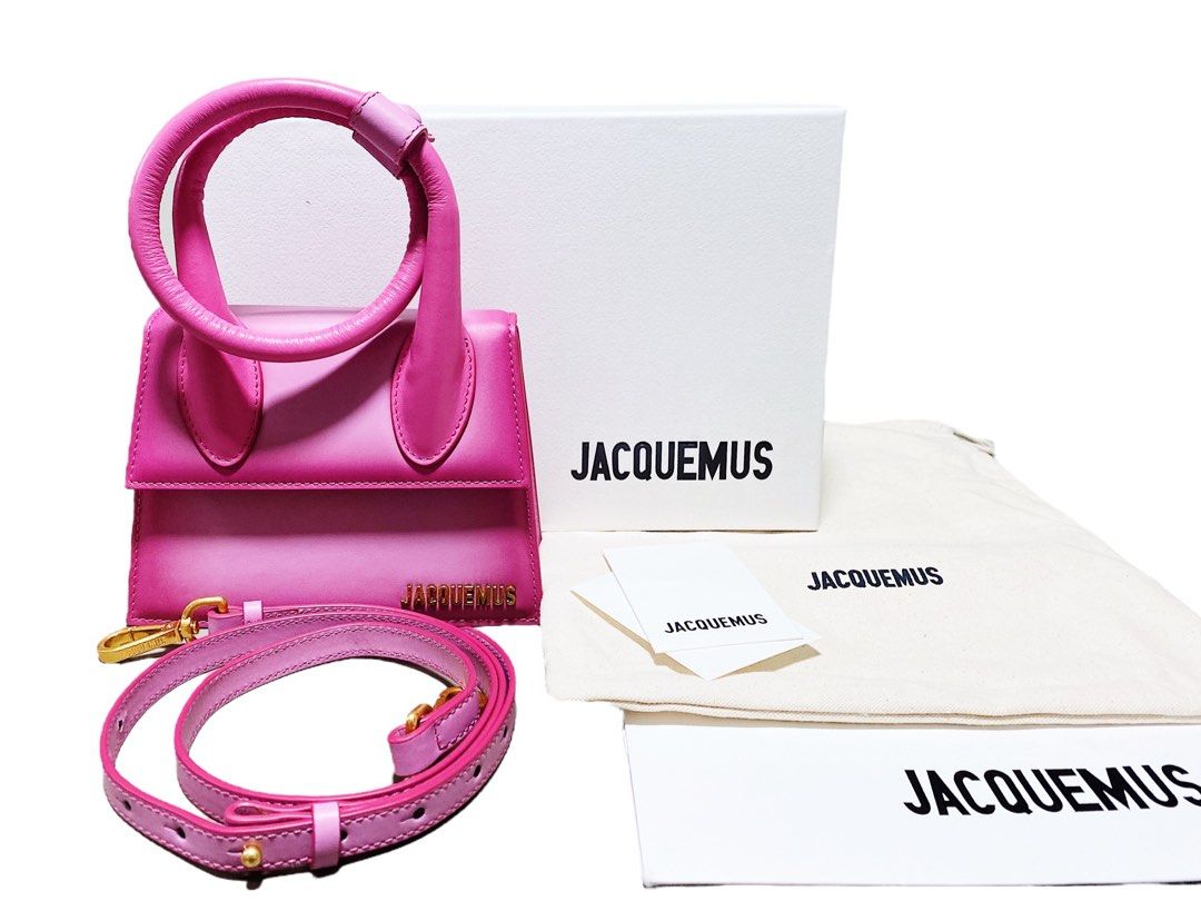 Jacquemus Le Chiquito Noeud Coiled Handbag Pink