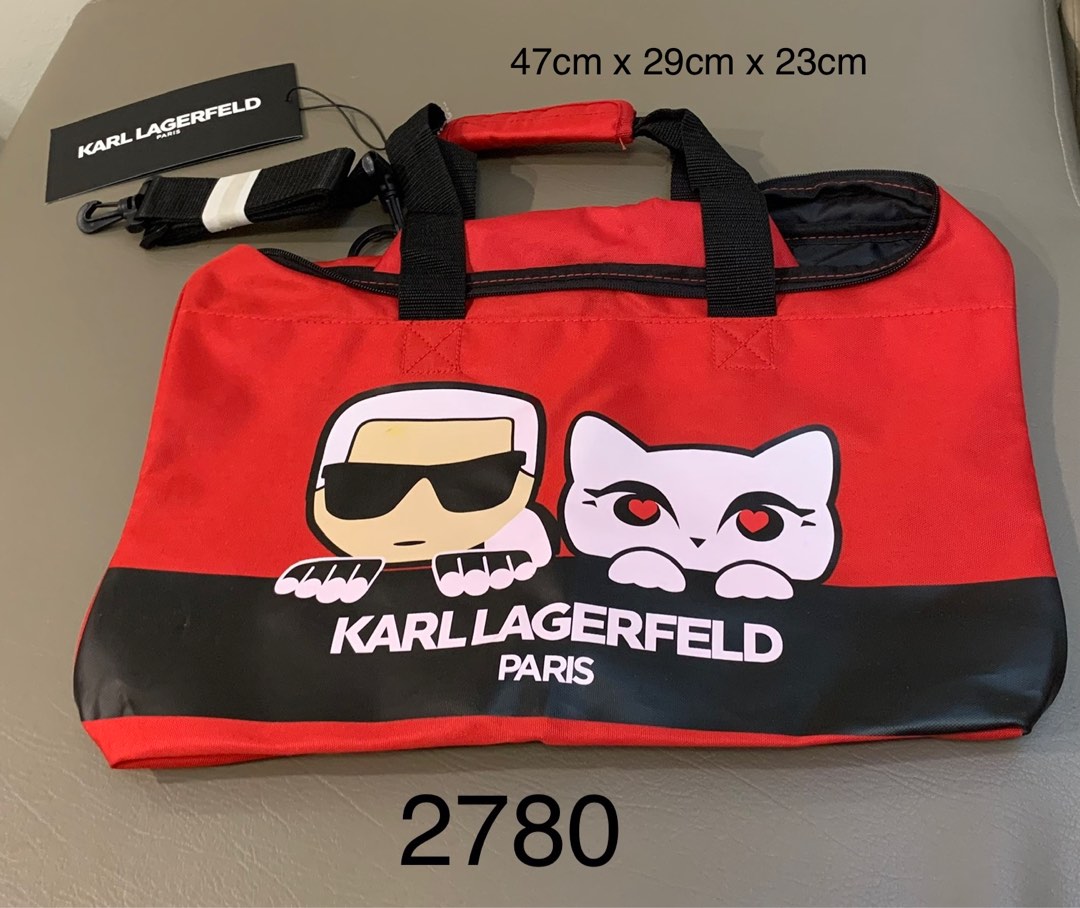 Karl lagerfeld duffel bag, Luxury, Bags & Wallets on Carousell