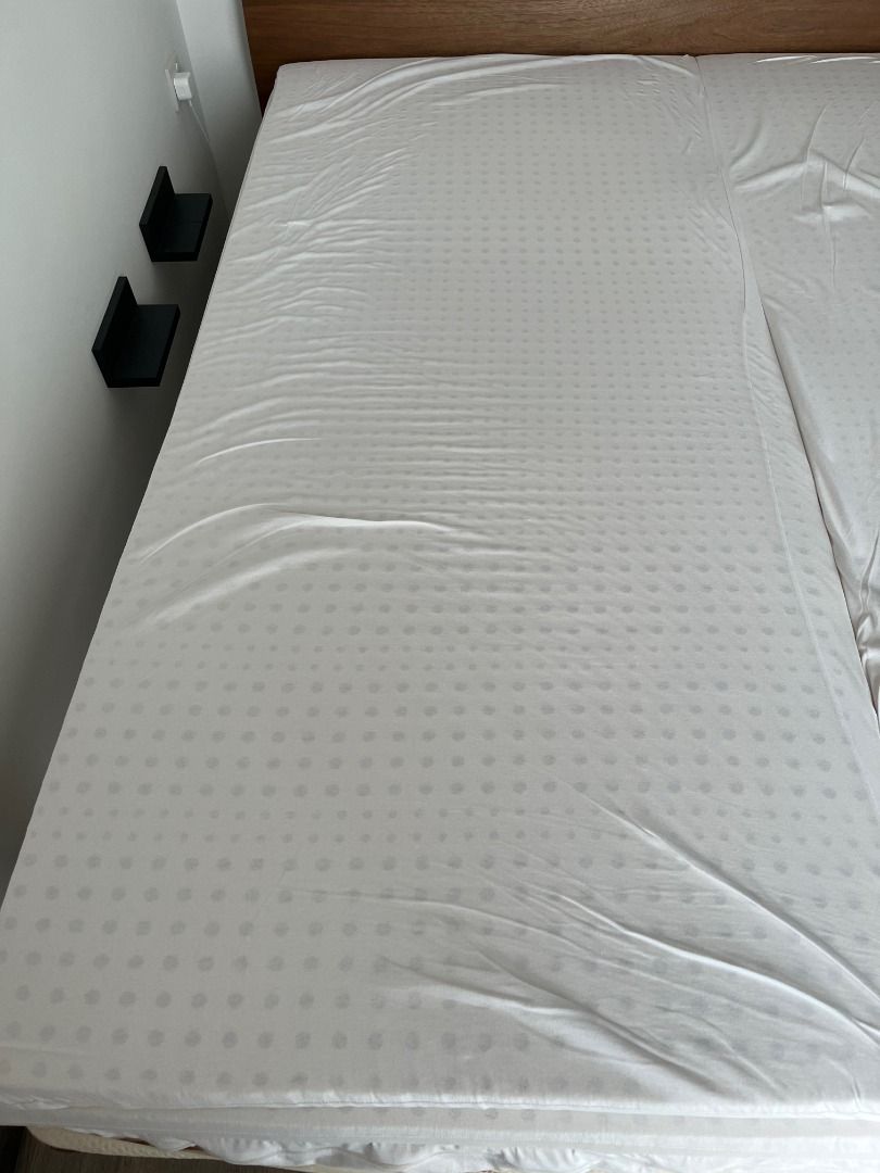 King Size Latex Mattress with Muji bed frame, Furniture & Home Living