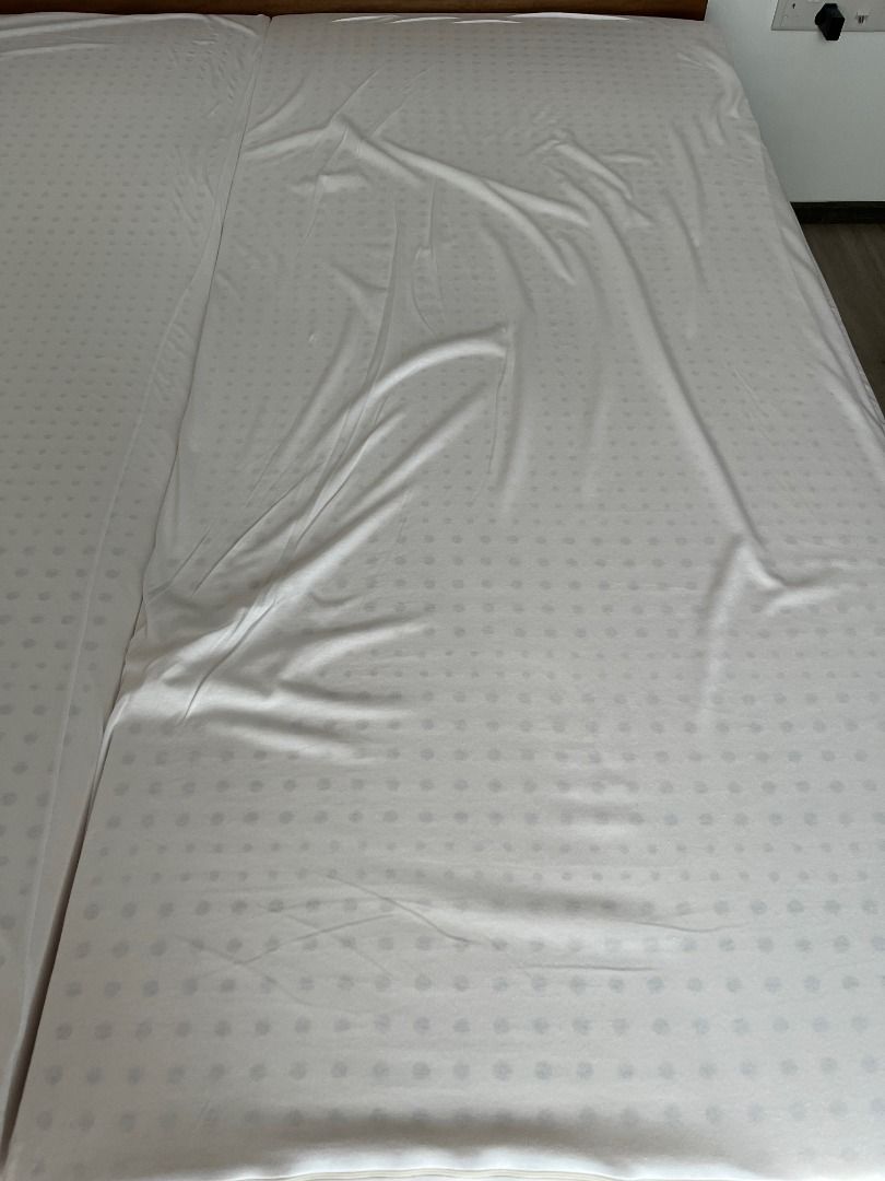 King Size Latex Mattress with Muji bed frame, Furniture & Home Living