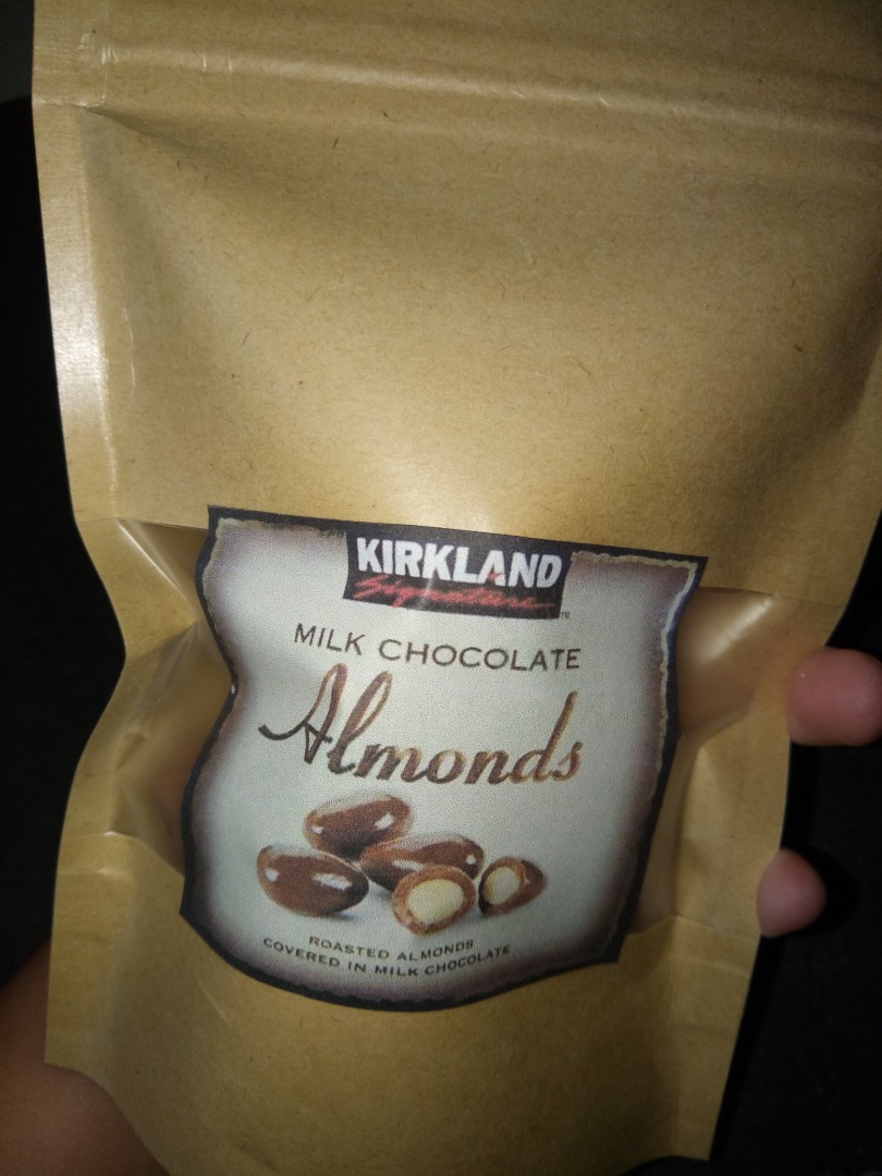 Kirkland Almond Chocolate 100g, Food & Drinks, Other Food & Drinks on Carousell