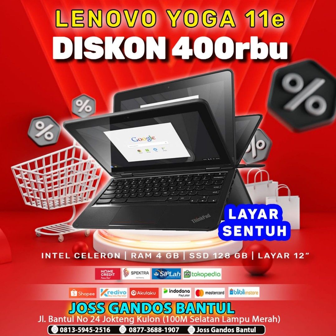 Laptop Lenovo, Elektronik, Komputer, Laptop di Carousell