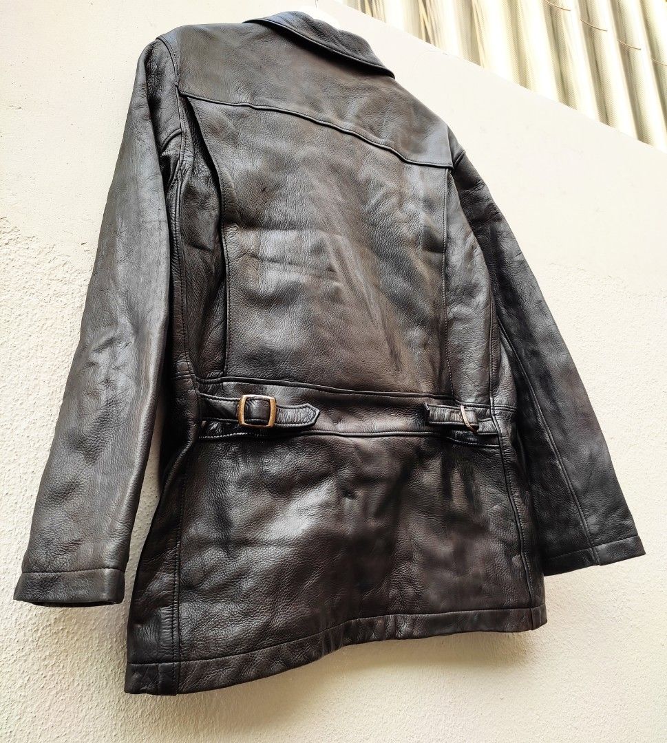 Late 90S Genuine Cowhide leather Jacket Roots Canada Size M