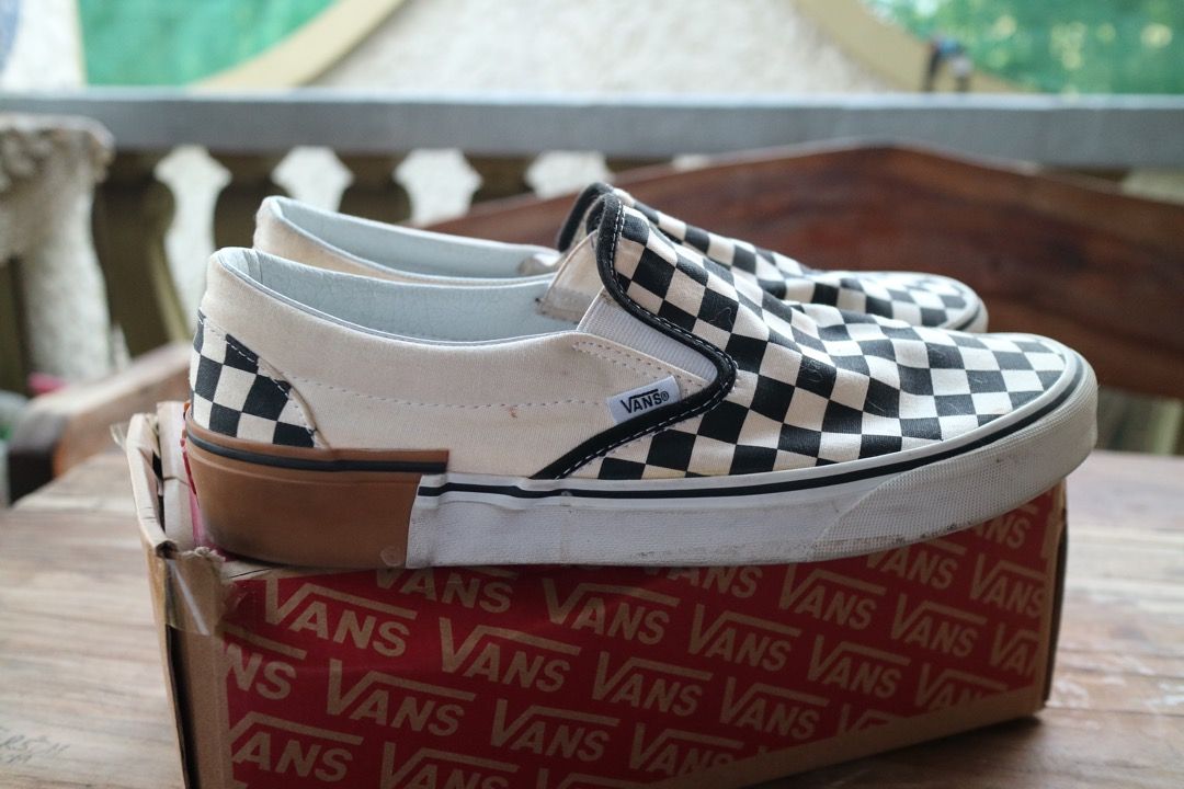 Legit Vans Checkerboard Slip on Size 10.5