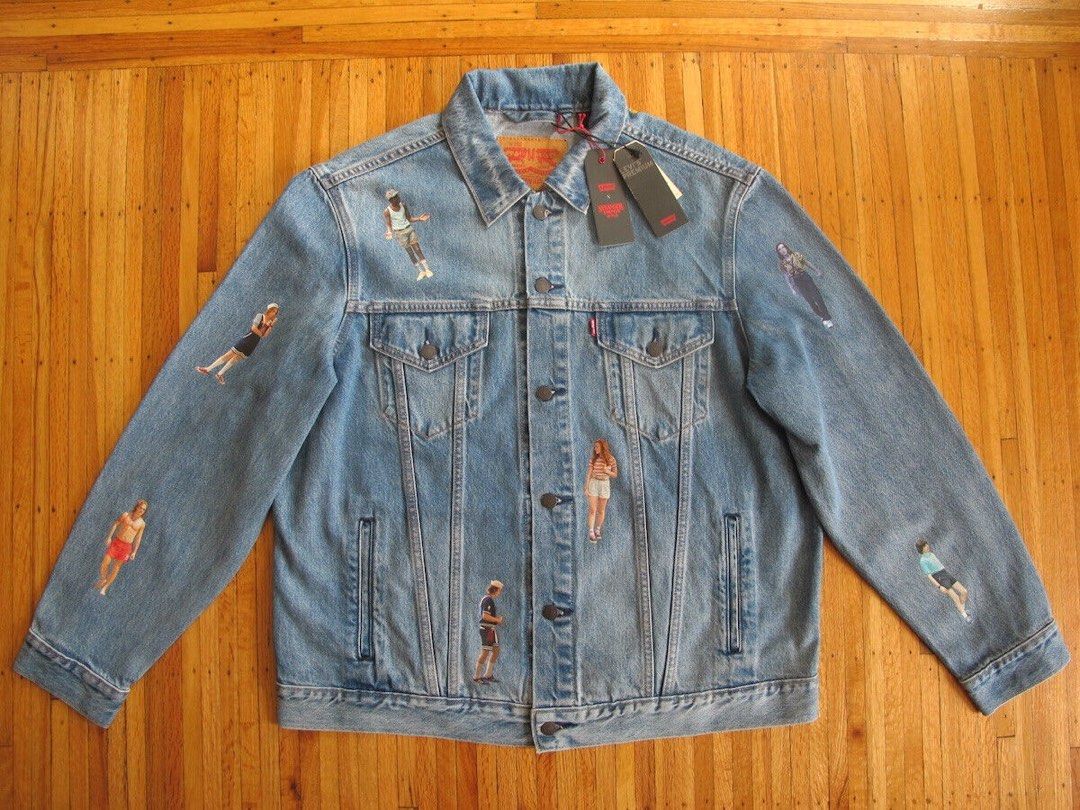 Levis x Stranger Things Denim Jacket unisex, Men's Fashion, Coats, Jackets  and Outerwear on Carousell
