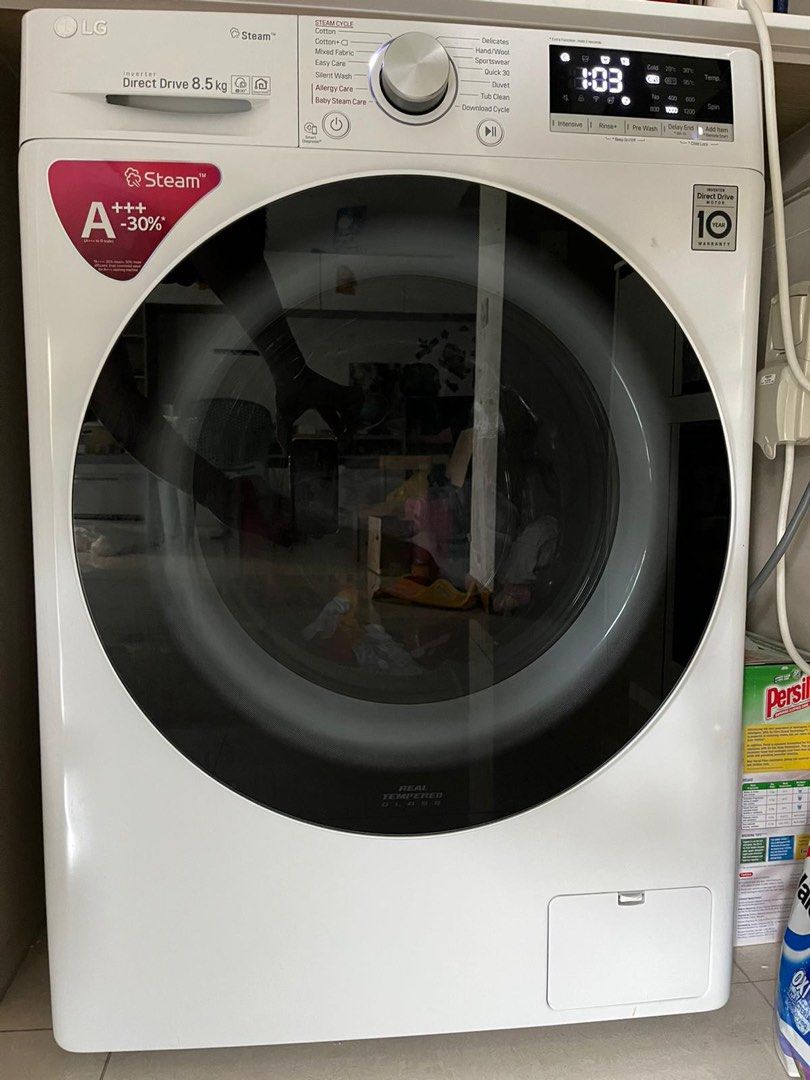 LG AI Direct Drive Washing Machine 8.5kg, TV & Home Appliances, Washing