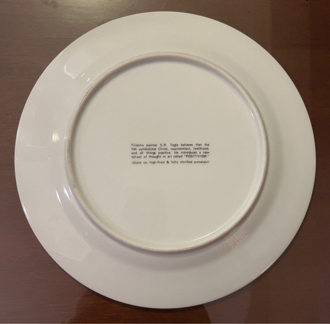 Limited Edition Art Plate (Category: Art & Prints) located in Makati City. Submitted by copcor (Listing ID 1196820687, Image 3). Description: Only 500 made Abundance and Friendship by ER Tagle Free stand .